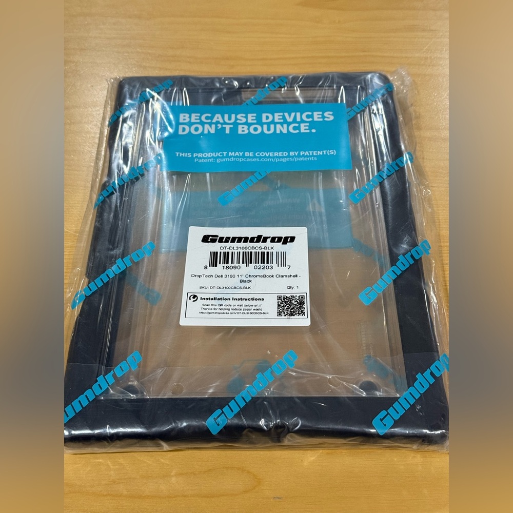 Gumdrop Droptech Dell 3100 11” Chromebook clamshell in black. New sealed.